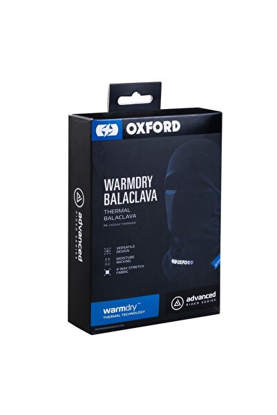 Oxford Προηγμένη χειμερινή μπαλακλάβα Warmdry, μαύρη