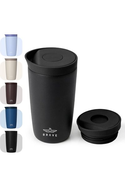 Brave TempGuard Insulated Travel Mug 350ml | Stainless Steel Thermal Coffee C...