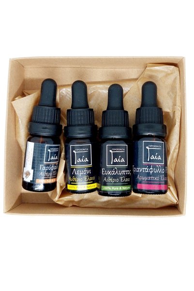 GAIAPRODUCTS Kit Σετ 4 Αιθέρια Έλαια Regain Smell Sense 10ml