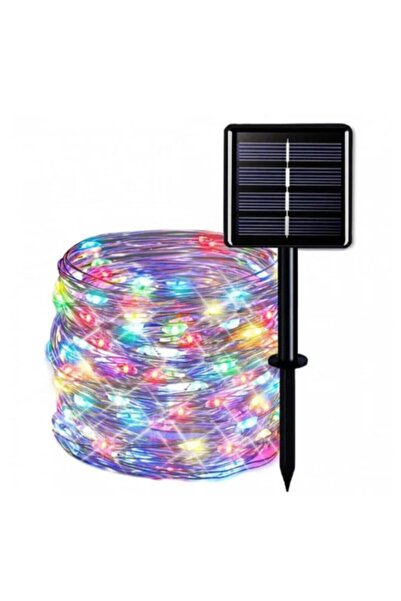 Impact Vision ®   Instalație solară, 100 LED-uri, 8 Efecte, Lungime 10 m, Sâr...