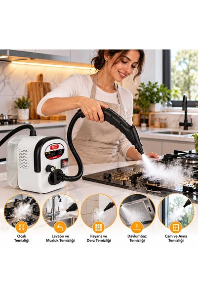Tekinex XO-CF47 1500W 1200ml Portatif Buharlı Temizleyici