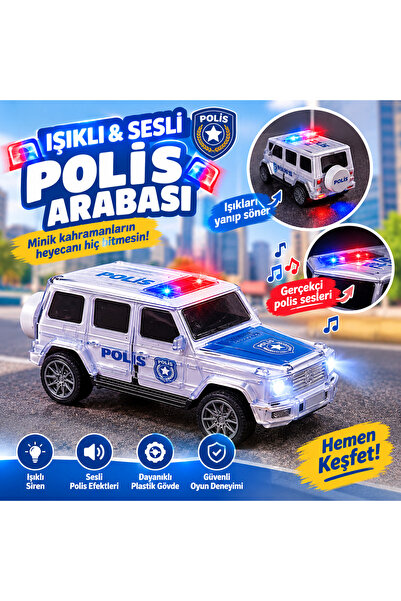 Işıklı Sesli Polis Arabası