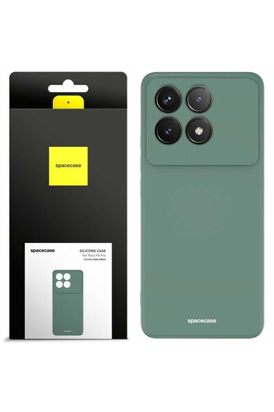 spacecase Husă de silicon Poco F6 Pro verde închis