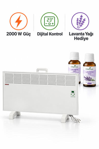 ivigo Isıtıcı Epk4590e20b Elektrikli Panel Konvektör Isıtıcı Lavanta Yağı Hediye