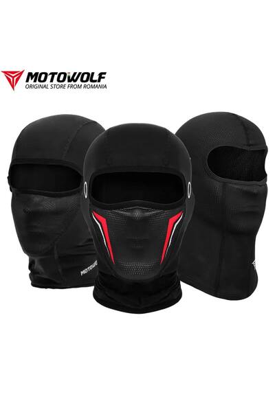 MOTOWOLF Cagulă moto rezistentă la vânt și respirabilă, material elastic moale, protecție solară, de