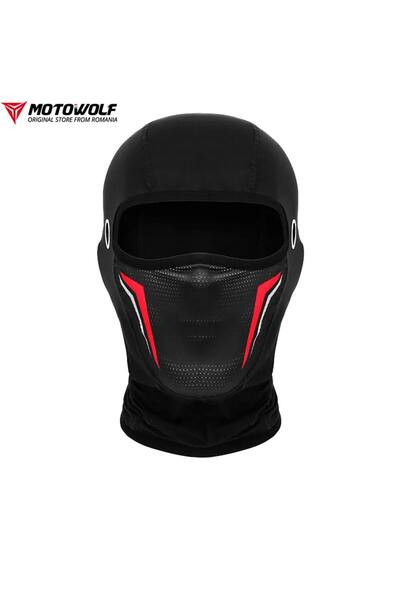 MOTOWOLF Cagulă moto rezistentă la vânt și respirabilă, material elastic moale, protecție solară, de