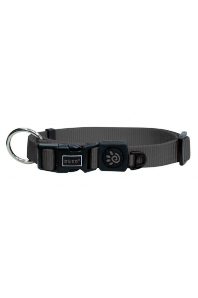 Doco Signature O - Ring Collar - 1.5 x 28-43cm[Color - Grey, Size - S]