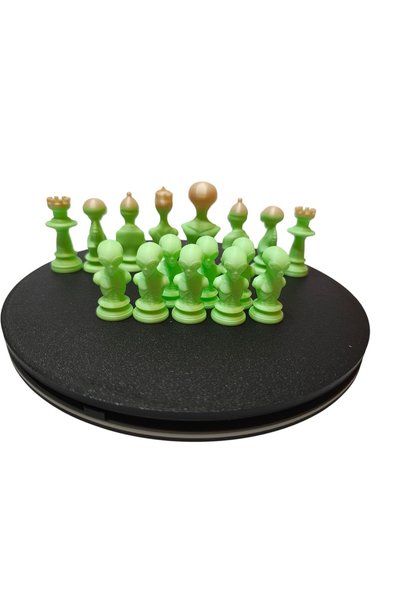 OEM Set piese Sah Alien, Halloween, Fosforescent, 5-7 cm, 16 bucăți