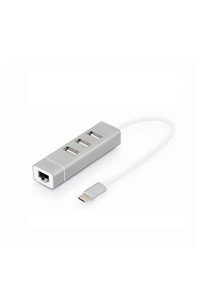 Type-C- 3xUSB 2. 0 - Rj45 (10/100Mbps)
