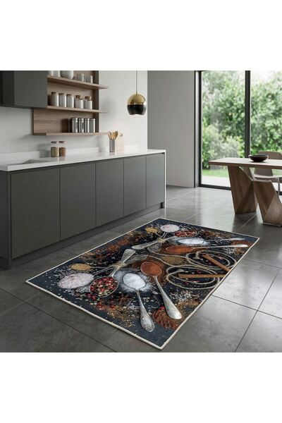 Asi Home Covor HMNT536 476HFT1114, 80x50 cm, 100% Poliester, Fir 8 mm, Antide...