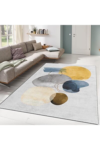 Asi Home Χαλί ALHO CARPET-38A Πολύχρωμο 487KRL1284, 80x140 εκ., 100% Πολυεστέ...