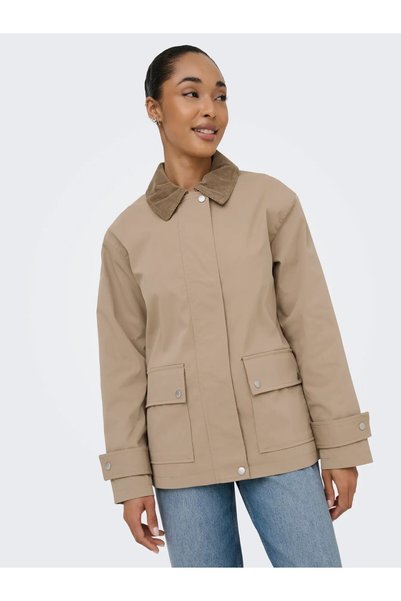 ONLY Kadin Bej Onlevelyn Mıx Jacket Otw Mont