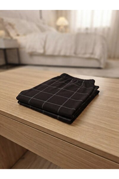 Glowzia Men's Square Patterned Home Wear Comfortable Long Leg Elastic Waist P...