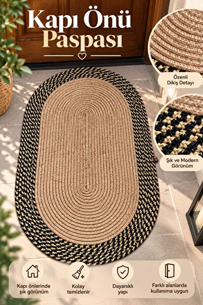 EYLCOTTON Jute Straw Door Mat, Bathroom Mat, Living Room, Kitchen, Bedroom, B...