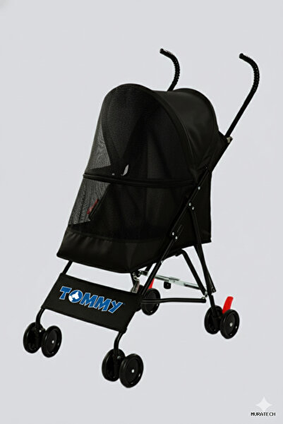 MURATECH Evcil Hayvan Arabası Siyah 60*43*94cm Max (10120) 15 Kg