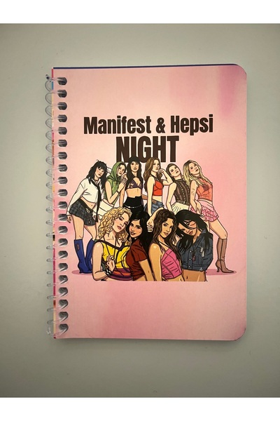 gülümse gel Manifest 1 Adet Not Defteri Okul Kırtasiye
