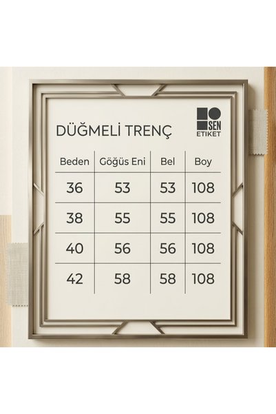 yessir Trençkot düğmeli bağcıklı