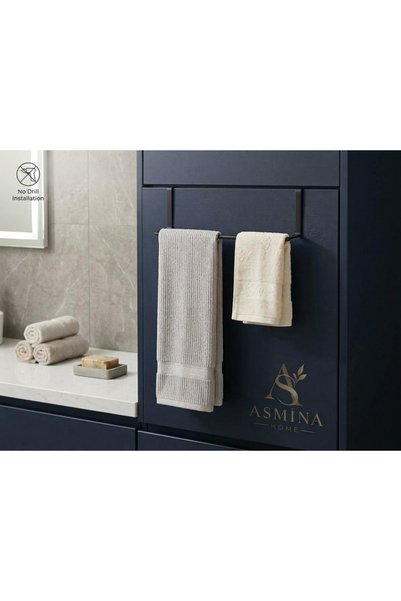 Genel Markalar Siyah Metal Dolap Kapağı Askısı- Mutfak / Banyo Düzenleyici - ...