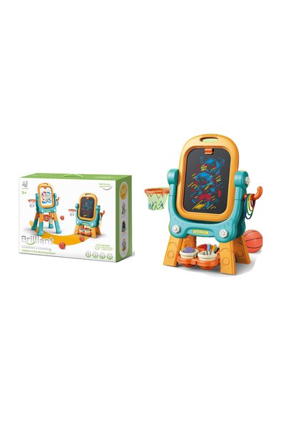Family Center Kids Drawing & Learning Board 4 in 1 with Games & Basketball