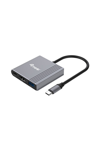 EQUIP Placă grafică externă USB 4K (3840x2160) - Negru/Gri