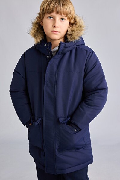 DeFacto Kunstfell-Parka mit Kapuze für Jungen H0455A826WN