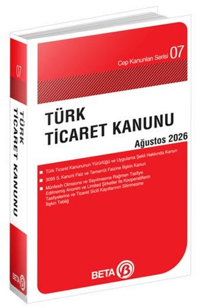 Beta Yayınevi Türk Ticaret Kanunu / Kolektif / / 9786253200909