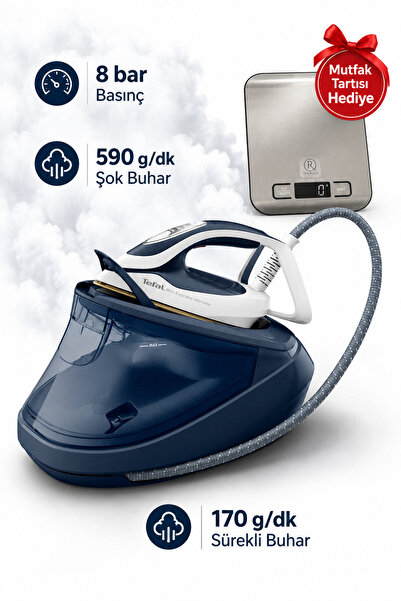 Pro Express Ultimate II 8 bar Basınç Buhar Kazanlı Ütü GV9720 Mutfak Tartısı Hediye (Onerous)