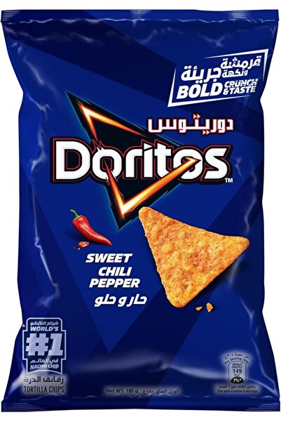 DORİTOS رقائق التورتيلا بنكهة الفلفل الحار الحلو 180 جرام