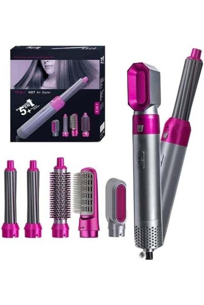 Arabest 5-in-1 Volumizing Hair Styler,Blow Dryer Brush with Detachable Heads ...