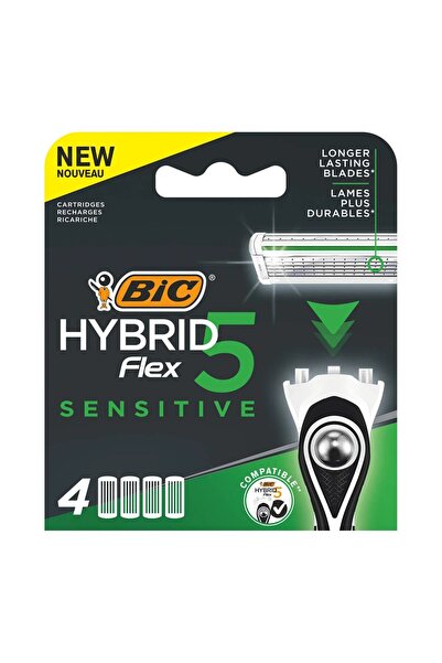 Bic Rezerve de ras Flex Hybrid 5 Sensitive - Pachet de 4