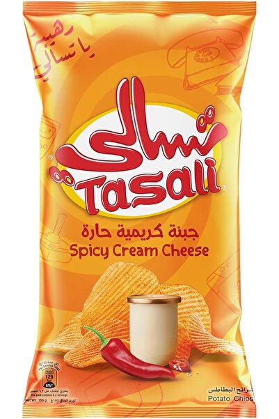 Tasali رقائق البطاطس بنكهة الجبن الحار 155 جرام