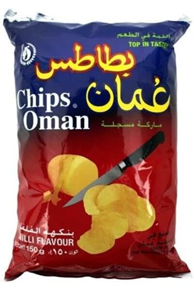 OMAN رقائق البطاطس بنكهة الفلفل الحار 150 جرام