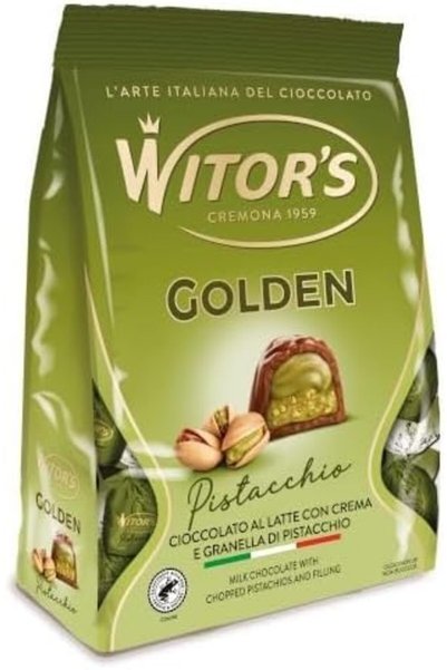 Witor's Milk Chocolate With Chopped Pistachios And Filling 125g