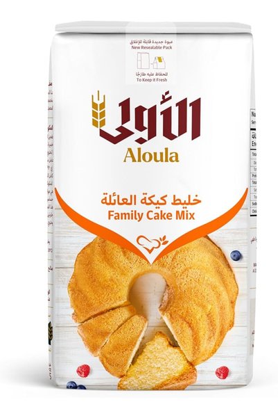 Aloula خليط كيك عائلي 1 كجم × 10 عبوات