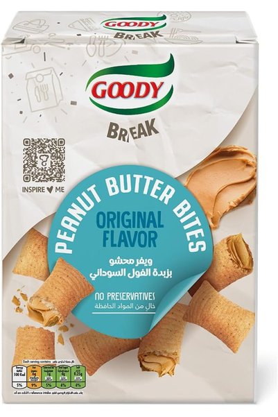 Goody Peanut Butter Bites Plain 4x20g