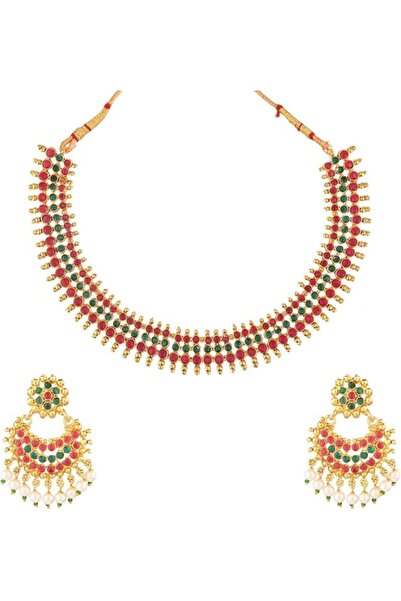 Efulgenz Indian Jewelry Sets for Women Beaded Bollywood Jewelry Faux Pearl Ch...