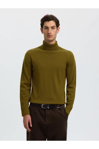 SELECTED Rollkragenpullover aus Merinowolle