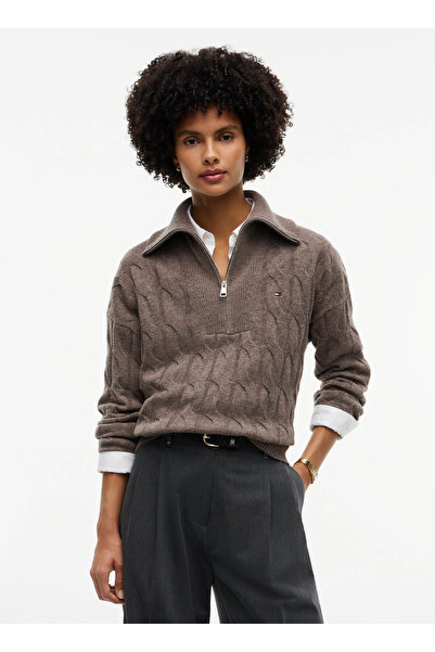 Tommy Hilfiger Kazak, S, Kahve