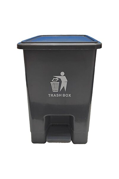 ALKANZ 15L Plastic Pedal Waste Bin with Lid - Gray
