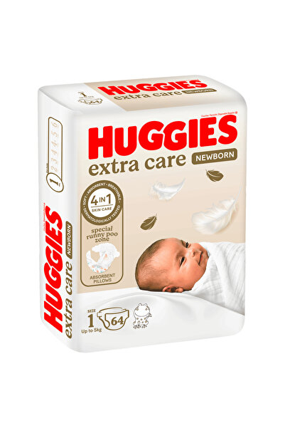 Huggies Size (1) 2 - 5 kg Jumbo Pack 64 Diapers