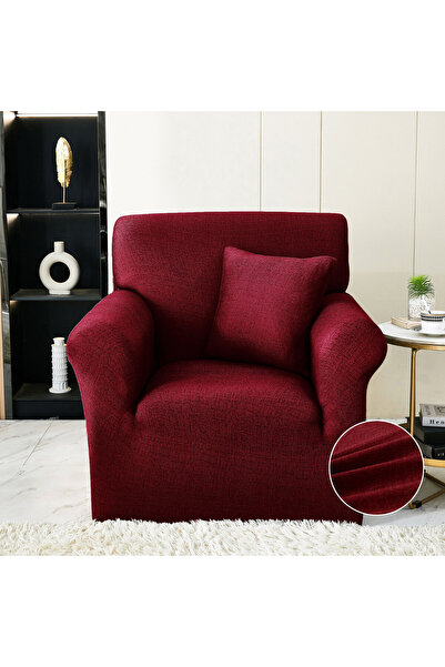 JOJO HOME Husa elastica pentru fotoliu, cu brate, grena, HEJ1-51