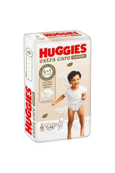Huggies Size (6) Mega Pack 42 Diapers +15kg