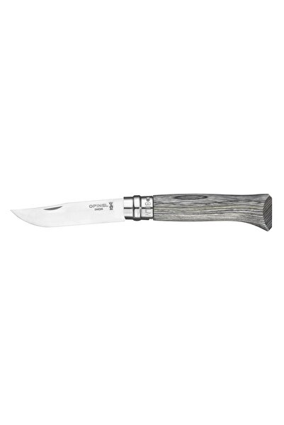 Opinel N°08 pocket knife, stainless steel, 8.5cm, "Tradition Luxe", Grey Birch -