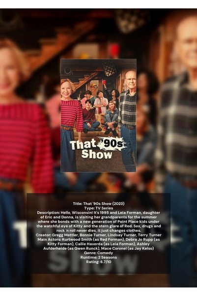OEM Ινφογραφική Αφίσα The 90s Show, Νοσταλγική Τηλεοπτική Σειρά, Χαρτόνι 250γ...