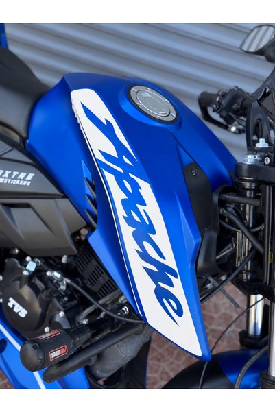 Banxtre TVS Apache RTR için Yan Grenaj Apache Yazılı Kaplama Sticker Etiket (...