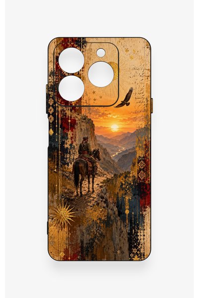 Vip Case General Mobile Era 50 Compatible Steppe Passenger Patterned Silicone Case