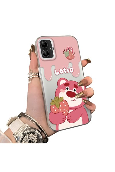 Hontinga Samsung Galaxy A05 Compatible Silicone Edge Hard Back Case Lotso Pat...