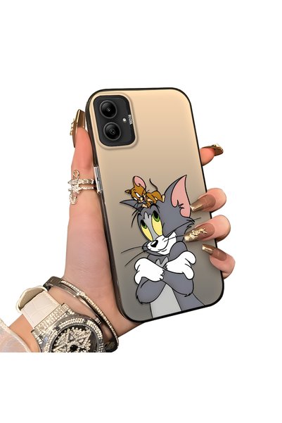 Hontinga Samsung Galaxy A05 Compatible Silicone Edge Hard Back Case Mouse Pat...