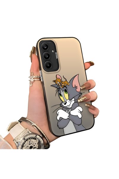 Hontinga Samsung Galaxy A25 Compatible Silicone Edge Hard Back Case Mouse Pat...