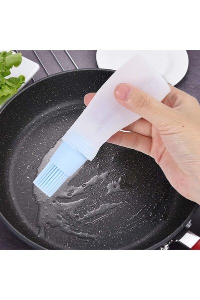 Arabest 3-Piece Silicone Oil Bottle Brush Set,Heat Resistant Pastry and BBQ B...